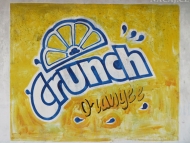 Crunch - reklama na zdi. Agonda, Goa