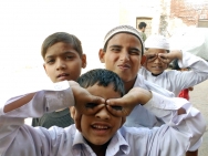 děti v Agra, Indie