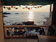 Pohled z mého pokoje. Arambol, Goa, Indie