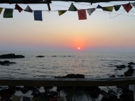 Pohled z mého pokoje. Arambol, Goa, Indie