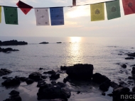 Západ slunce u moře. Arambol, Goa