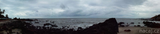 moře mraky počasí Arambol, Goa