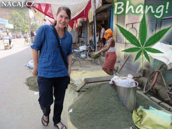 Bhang ve Varanasi - výroba z marihuany