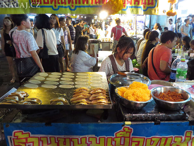 Bangkok, Thajsko - pouliční jídlo