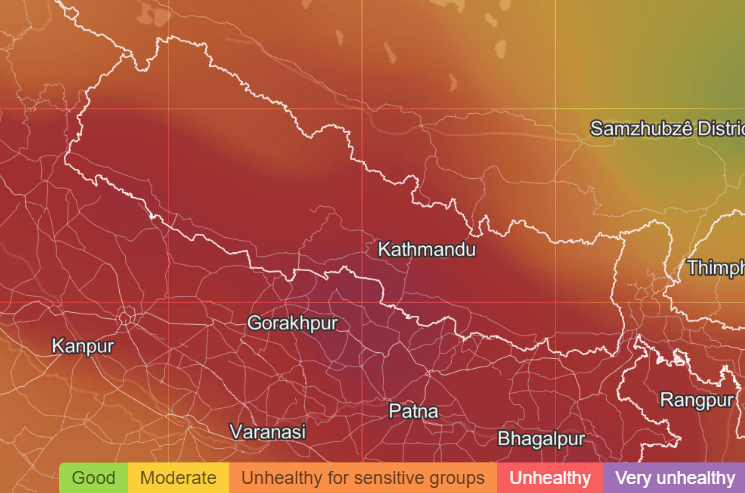 Smog v Nepálu. Duben Smog v Nepálu. Duben. Nezdravé ovzduší téměř všude.